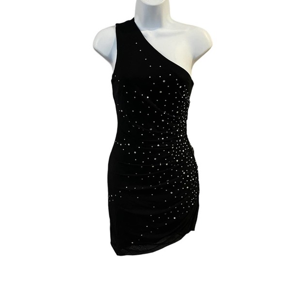 NBD Mila Embellished Mini Dress in Black Small - Picture 12 of 13